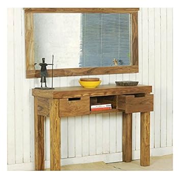 Jangir JDDR1003 Solid Wood Dressing Table (Glossy Finish, Brown)