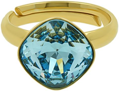 Premium Earrings or Necklace with Swarovski Cushion Cut Crystals 18ct Yellow Gold over Sterling Silver Gift for Women and Girls Gift Box Birthday Christmas Anniversary Mother's Day
