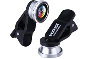 Clip 3-in-1 180 Fish-Eye Lens+Wide Angle Lens+Macro Lens Silver Practical Treatment