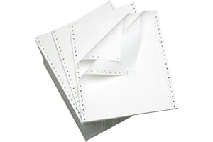 Office Depot® Brand Computer Paper, 2-Part, Standard Perforation, Carbonless, 9-1/2" x 11", 15 Lb, White, Carton Of 1400 Form