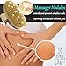 Dry Brushing Body Brush Cellulite Massager - Exfoliating Bath & Spa Scrubber for Shower with Natural Boar Bristles - Scrub Away Dead Skin and Toxins, Stimulate Lymphatic System