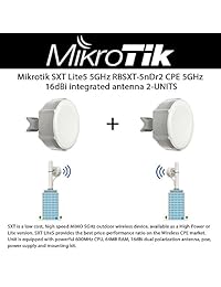 Mikrotik SXT Lite5 RBSXT-5nDr2 - Aparato inalámbrico para exteriores (5 GHz, CPE, 16 dBi, 2 unidades)