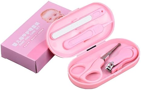 Amazon Co Jp 4個 セット赤ちゃんの安全なネイルクリッパー