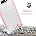 Zizo ION Series Compatible with Samsung Galaxy Note 9 Case Military Grade Drop Tested with Tempered Glass Screen Protector Rose Gold Clear