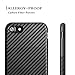iPhone 6S Case,iPhone 6 Case,L-JUWA Luxury Carbon Fiber Line Flexible TPU Silicone Ultra Slim Back Case,Shock Absorbing Bumper Protective Case Cover for Apple iPhone 6/6s 4.7 inch (Black)