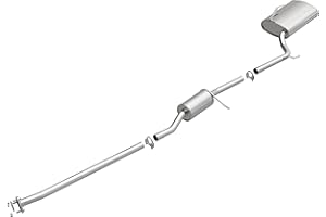 BRExhaust Replacement Exhaust System Kit 106-0151: Compatible with 2003-2007 Honda Accord 2.4L