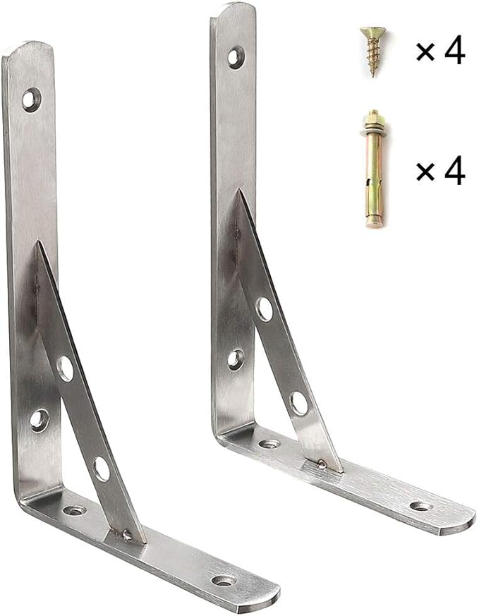 Heavy Duty Solid Triangle Shelf Bracket, 300 * 170mm Wall Mounted 90