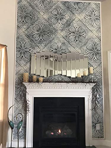 From Plain To Beautiful In Hours DCT10obw-24x24 Ceiling Tile, Old Black White - Thumbnail 7