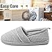 ChicNChic Women Comfort Cotton Soft Sole Indoor Slippers Anti-Slip House Shoes Grey 7 B(M) US