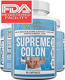 ** SUPER HERBAL CLEANSE ** 12 Natural Herbs And Fibers - Best 100% Natural Cleanse For Gas - Bloating - Digestive Health And Weight Loss - Quality Approved Top Rated