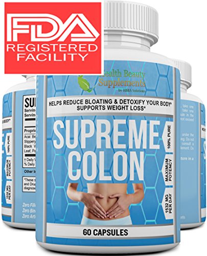 ** SUPER HERBAL CLEANSE ** 12 Natural Herbs And Fibers - Best 100% Natural Cleanse For Gas - Bloating - Digestive Health And Weight Loss - Quality Approved Top Rated