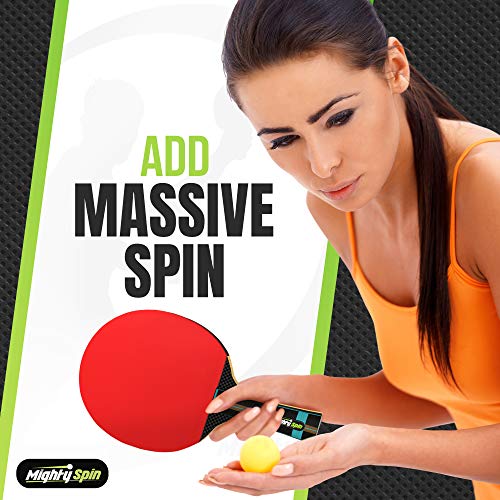 MightySpin Quake Pro Carbon Paddle Professional Level Table Tennis Racket 2.1 mm Rubber - Killer Spin Speed Ping Pong Paddles - Superb Carbonate Rackets Tech - Thumbnail 3