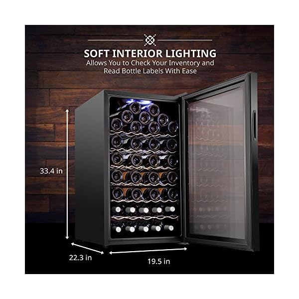 Ivation-51-Bottle-Compressor-Wine-Cooler-Refrigerator-wLock-Large-Freestanding-Wine-Cellar-For-Red-White-Champagne-or-Sparkling-Wine-41f-64f-Digital-Temperature-Control-Fridge-Glass-Door-Black