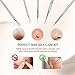 Blackhead Remover tool, Aooeou Professional Stainless Steel Curved Pimple Tweezers Comedone Extractor Instrument Tool Set for Pimples, Blackheads, Blemish