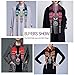 LERDU Women's Vintage Ethnic Jewelry Pendant Necklace Voile Pattern Fringe Scarf
