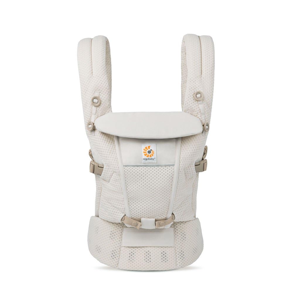 Ergobaby Adapt 3-Position SoftFlex Mesh Ergonomic Baby Carrier for Newborns From Birth, Back Carrier, Natural Beige