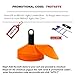 REEHUT Soccer Cones 25 Pack, Sport Agility Training Disc Cone for Football Basketball, Sports Equipment for Kids Field Markers with Free User E-Book Orange