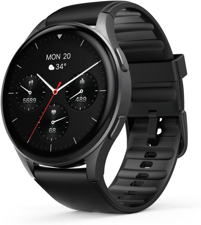 Hama 8900 Smart Watch GPS AMOLED 43mm Black Telephone Alexa Features