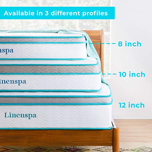 LINENSPA 12 Inch Gel Memory Foam Hybrid Mattress Ultra Plush