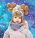 DolliBu Brown Moose Plush Hat - Moose Stuffed Animal Winter Hat with Cozy Fleece, Warm Fluffy Beanie, Funny Adult and Kids Beanie with Ear Flaps for Halloween or Cosplay - One Size