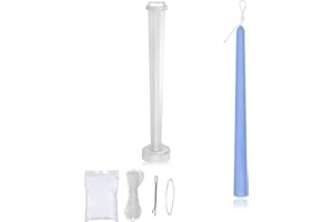 MILIVIXAY Candle Molds Plastic Candle Molds for Making Candles Classic Tall Taper Mold -Height: 9.84 inch,Top Diameter:0.50 inch,Bottom Diameter:0.87 inch