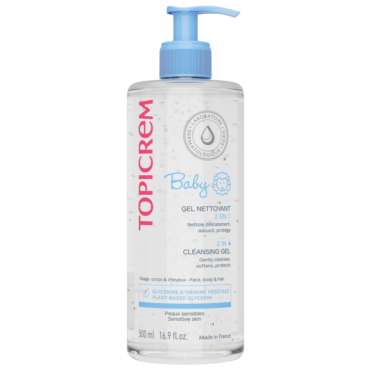 Topicrem Baby 2 in 1 Cleansing Gel 500ml