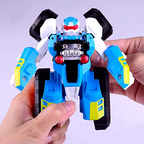 Robot Car Toy 2 in 1 Deformation Car for Kids Boys Playing Christmas Birthday Gifts Baby Toys ATV Robot Children New Creative Manual Deformation Robot Cartoon One-Step Variant Car Model