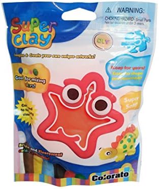 Colorato Ultra Light Magic Air Dry Modeling Clay DIY Educational Toys for Kids 50g - Red