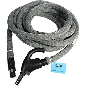 Cen-Tec Systems 90177 Central Vacuum Direct Connect Electric Hose with Hose Sock and Applied Anti-Microbial Spray, 35'
