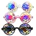 Amazon Prime Deals,Black/Pink/White Black Kaleidoscope Glasses- Rainbow Rave Prism Diffraction