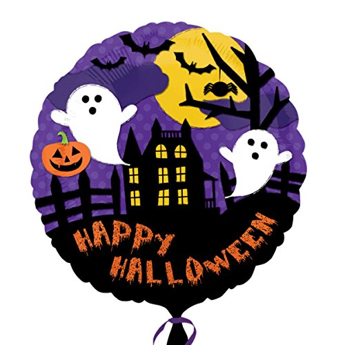amscan Spooky Halloween Scene Foil Balloon Standard
