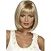 Kalyss Short Bob Blonde Wig With Hair Bangs for White Women