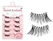 5 Pairs Handmade Natural Soft Eye End False Eyelashes Thick Fake Eye Lashes Makeup Half Corner Lashes