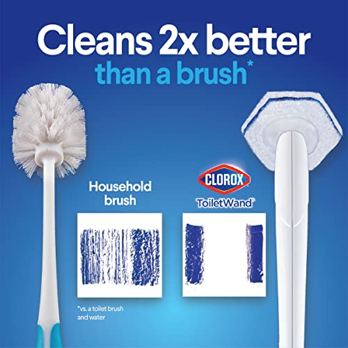 Clorox ToiletWand Disposable Toilet Cleaning Kit, Toilet Brush, Toilet