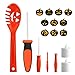 Brizled Pumpkin Carving Kits, 5 Tools Kit, 10 Halloween Style Carving Templates & 2 LED Candles for Halloween Pumpkin Lights, Easily DIY Halloween Pumpkin Jack-O-Lantern Decoration for Family Activity