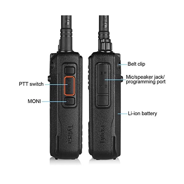 TYT-Tytera-MD-380-DMR-Digital-Radio-400-480UHF-Up-to-1000-Channels-with-Color-LCD-Display-Programming-Cable-and-2-Antenna-High-Gain-Antenna-in-cluded-Black