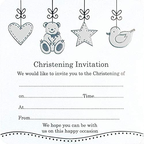 Christening Invitations - Pack of 10 by Jean Barrington