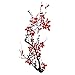 TAFLY Temporary Tattoo Red Flower Body Art Transfer Cherry Blossoms Tattoo Arm Sticker 5 Sheets