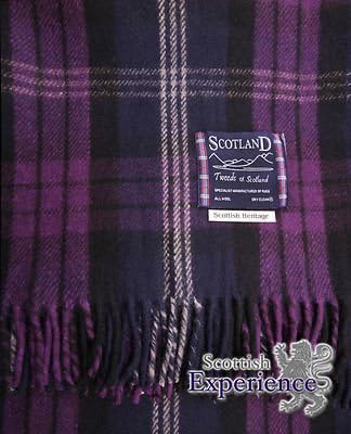 Tweeds of Scotland SCOTTISH TARTAN 100% WOOL BLANKET RUG THROW - SCOTTISH HERITAGE