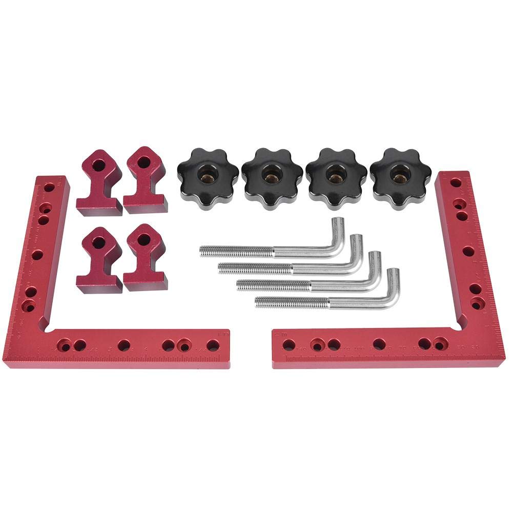 90 Degree Positioning Squares,Woodworking Right Angle Fixing Clip L Shape, Right Angle Clamps,Corner Clamping Square Tool(160x160mm)
