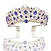MACOIOR Crowns Tiaras for Women, Baroque Royal Prom Queen Crown Rhinestone Crystal Bridal Crowns Tiaras with Comb Pageant Princess Crown