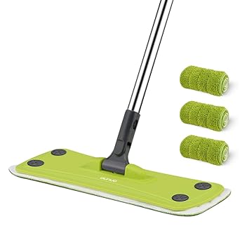 Professional Microfiber Mop Ounuo 360 Rotating Hardwood Floor Mop With Stainless Steel Handle And 3 Washable Reusable Flat Mop Pads For Wet Or Dry