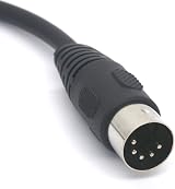 OpenII 5 Pin DIN to PS/2 Adapter Cable Male MIDI to Mini Din Female AT Keyboard view 2