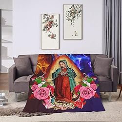 Our Lady of Guadalupe Virgin Mary Throw Blanket