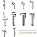 AWESON ABS Cloth Diaper Sprayer, Handheld Bidet Sprayer with 1.2m / 48 inch Stainless Steel Shower Hose, Free ABS Hook, Bidet Shattaf, Bidet Attachment (WITHOUT T-VALVE)
