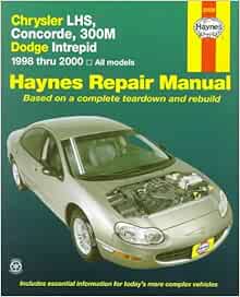 Dodge Intrepid 1998 Thru 2004 Haynes Automotive Repair Manual Series Chilton 9781563923630 Amazon Com Books