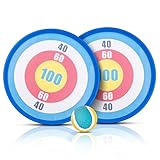 Paddle Catch Ball and Toss Game ,Throw Catch Ball Set 9.1’’ Hand-held Stick Disc with 2 Paddles and 1 Ball Compatible Kids