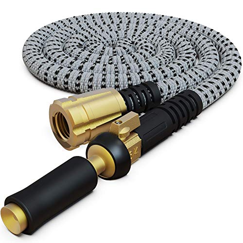 TITAN 50FT Garden Hose All New Expandable Water Hose Triple Latex