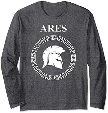 Unisex Ares Greek God of War Longsleeve T shirt XL: Dark Heather