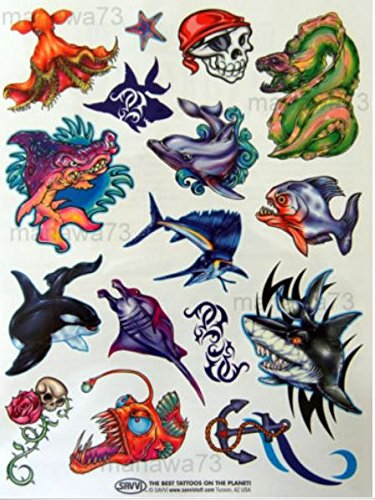 PIRATE Tattoos Dangers of the Deep (over 50 tattoos)